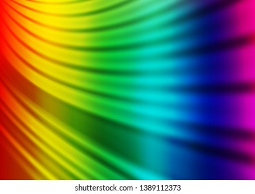 Light Multicolor, Rainbow vector abstract blurred template. A completely new color illustration in a bokeh style. A completely new design for your business.