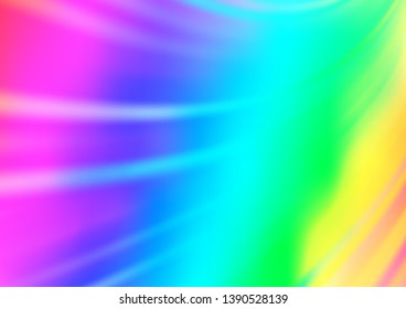 Light Multicolor, Rainbow vector abstract bokeh pattern. Colorful illustration in blurry style with gradient. The template for backgrounds of cell phones.