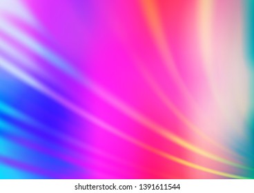 Light Multicolor, Rainbow vector abstract bright background. Colorful illustration in abstract style with gradient. Brand new design for your business.