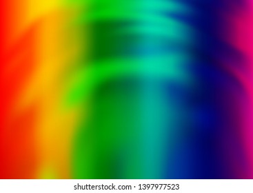 Light Multicolor, Rainbow vector abstract background. Colorful illustration in blurry style with gradient. The best blurred design for your business.
