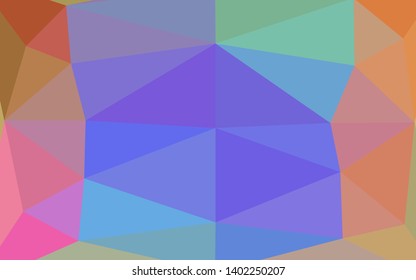 Light Multicolor, Rainbow vector abstract polygonal texture. A vague abstract illustration with gradient. Polygonal design for your web site.