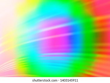 Light Multicolor, Rainbow vector abstract blurred pattern. Glitter abstract illustration with an elegant design. The template for backgrounds of cell phones.