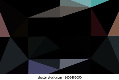 Light Multicolor, Rainbow vector abstract polygonal texture. A completely new color illustration in a vague style. Elegant pattern for a brand book.