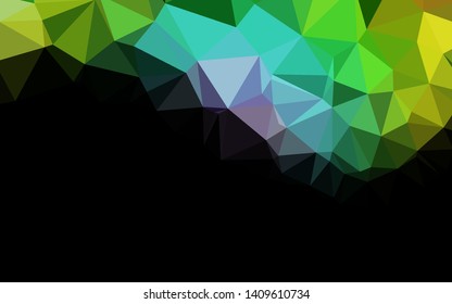 Light Multicolor, Rainbow vector abstract mosaic backdrop. Shining illustration, which consist of triangles. Brand new design for your business.