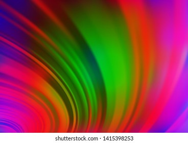 Light Multicolor, Rainbow vector abstract bright template. Colorful illustration in blurry style with gradient. The background for your creative designs.