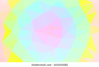 Light Multicolor, Rainbow vector abstract mosaic backdrop. A vague abstract illustration with gradient. Elegant pattern for a brand book.