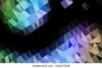 Light Multicolor, Rainbow vector abstract polygonal layout. Brand new colorful illustration in with gradient. Polygonal design for your web site.