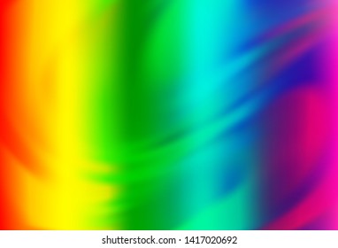 Light Multicolor, Rainbow vector abstract layout. Colorful abstract illustration with gradient. Blurred design for your web site.
