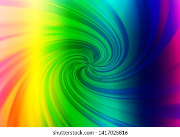 Light Multicolor, Rainbow vector abstract bright background. An elegant bright illustration with gradient. The elegant pattern for brand book.