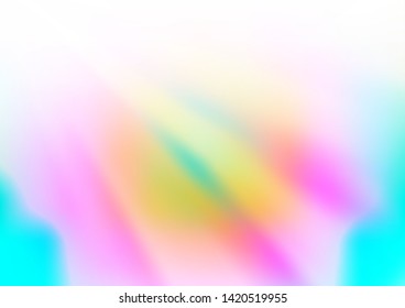 Light Multicolor, Rainbow vector abstract background. A completely new color illustration in a bokeh style. The template for backgrounds of cell phones.