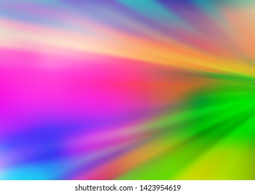 Light Multicolor, Rainbow vector abstract blurred pattern. Glitter abstract illustration with an elegant design. The template for backgrounds of cell phones.