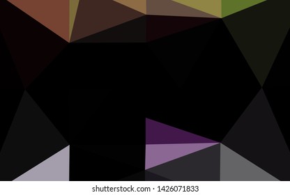 Light Multicolor, Rainbow vector abstract mosaic pattern. Creative illustration in halftone style with gradient. Completely new design for your business.