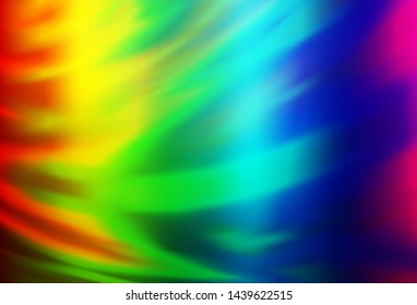 Light Multicolor, Rainbow vector abstract bright texture. Creative illustration in halftone style with gradient. New design for your business.