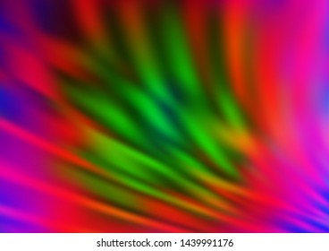 Light Multicolor, Rainbow vector abstract bright template. Glitter abstract illustration with an elegant design. The template for backgrounds of cell phones.