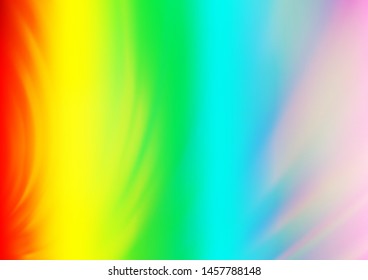 Light Multicolor, Rainbow vector abstract background. A vague abstract illustration with gradient. The elegant pattern for brand book.