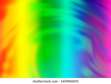 Light Multicolor, Rainbow vector abstract blurred template. Shining colorful illustration in a Brand new style. The blurred design can be used for your web site.