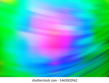 Light Multicolor, Rainbow vector abstract blurred template. Colorful illustration in blurry style with gradient. Brand new style for your business design.