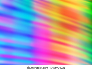 Light Multicolor, Rainbow vector abstract bright template. Modern geometrical abstract illustration with gradient. The blurred design can be used for your web site.