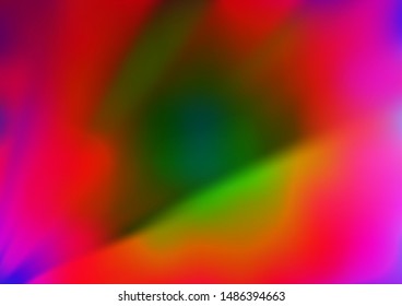 Light Multicolor, Rainbow vector abstract blurred pattern. Colorful abstract illustration with gradient. The best blurred design for your business.