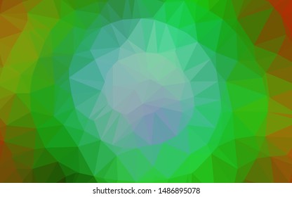 Light Multicolor, Rainbow vector abstract mosaic backdrop. A vague abstract illustration with gradient. Completely new template for your business design.