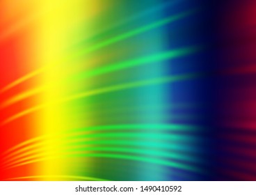 Light Multicolor, Rainbow vector abstract background. A completely new color illustration in a bokeh style. The background for your creative designs.