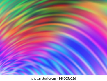 Light Multicolor, Rainbow vector abstract blurred background. A completely new color illustration in a bokeh style. A completely new template for your design.