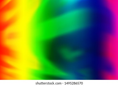 Light Multicolor, Rainbow vector abstract blurred background. A completely new colored illustration in blur style. New style design for your brand book.