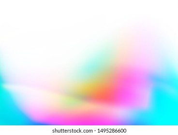 Light Multicolor, Rainbow vector abstract blurred template. Modern geometrical abstract illustration with gradient. Brand new design for your business.