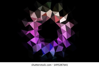 Light Multicolor, Rainbow vector abstract mosaic background. Shining colored illustration in a Brand new style. Template for a cell phone background.