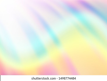 Light Multicolor, Rainbow vector abstract background. Modern geometrical abstract illustration with gradient. The best blurred design for your business.