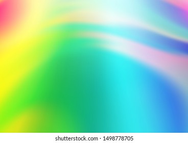 Light Multicolor, Rainbow vector abstract blurred background. Colorful abstract illustration with gradient. The blurred design can be used for your web site.