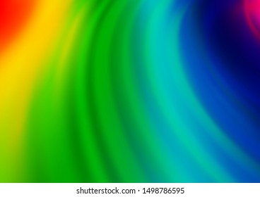 Light Multicolor, Rainbow vector abstract template. Glitter abstract illustration with an elegant design. A new texture for your design.