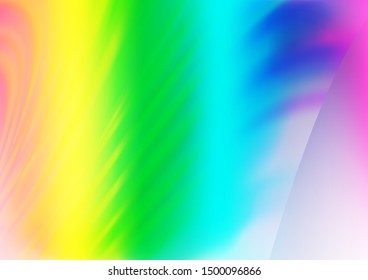 Light Multicolor, Rainbow vector abstract background. An elegant bright illustration with gradient. The blurred design can be used for your web site.