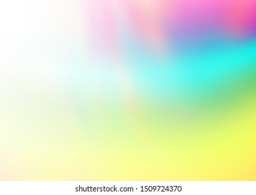 Light Multicolor, Rainbow vector abstract bright background. A completely new color illustration in a bokeh style. Brand new design for your business.