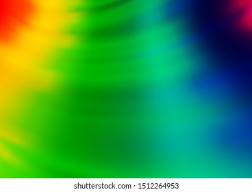 Light Multicolor, Rainbow vector abstract blurred template. Modern geometrical abstract illustration with gradient. Brand new design for your business.
