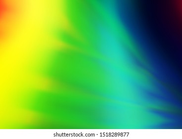 Light Multicolor, Rainbow vector abstract template. Glitter abstract illustration with an elegant design. The blurred design can be used for your web site.