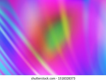 Light Multicolor, Rainbow vector abstract blurred background. An elegant bright illustration with gradient. A completely new template for your design.