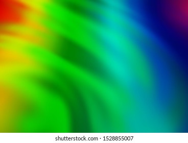 Light Multicolor, Rainbow vector abstract template. An elegant bright illustration with gradient. Brand new style for your business design.