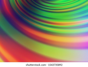Light Multicolor, Rainbow vector abstract blurred template. Colorful illustration in blurry style with gradient. The background for your creative designs.
