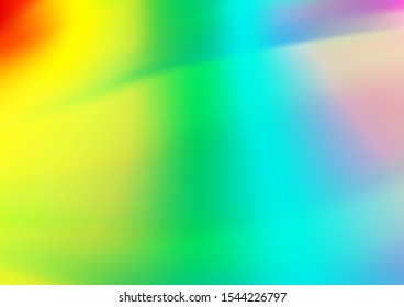 Light Multicolor, Rainbow vector abstract background. Modern geometrical abstract illustration with gradient. A completely new design for your business.