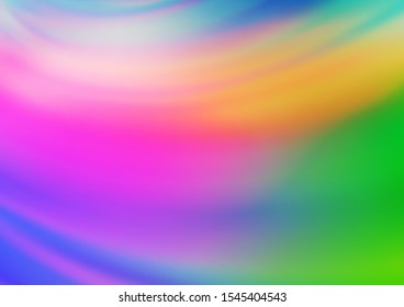 Light Multicolor, Rainbow vector abstract blurred template. Shining colorful illustration in a Brand new style. Brand new design for your business.