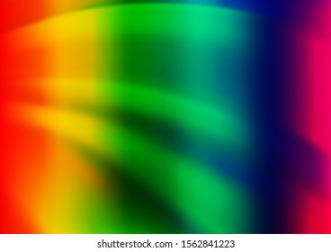 Light Multicolor, Rainbow vector abstract bright background. Colorful illustration in blurry style with gradient. The template for backgrounds of cell phones.