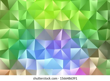 Light Multicolor, Rainbow vector abstract mosaic backdrop. Glitter abstract illustration with an elegant design. Elegant pattern for a brand book.