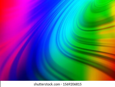 Light Multicolor, Rainbow vector abstract bright background. A vague abstract illustration with gradient. A completely new design for your business.