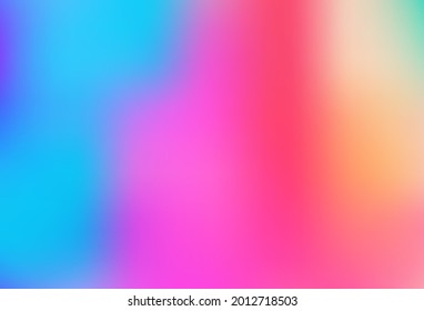 Light Multicolor, Rainbow vector abstract template. Colorful illustration in blurry style with gradient. Brand new template for your design.