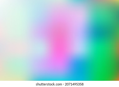 Light Multicolor, Rainbow vector abstract template. Colorful illustration in blurry style with gradient. Best blurred design for your business.