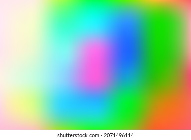 Light Multicolor, Rainbow vector abstract blurred background. A completely new color illustration in a bokeh style. Brand new template for your design.