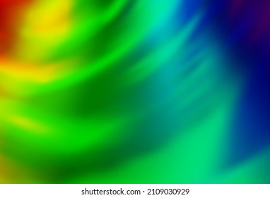 Light Multicolor, Rainbow vector abstract blurred background. Glitter abstract illustration with gradient design. New style for your business design.