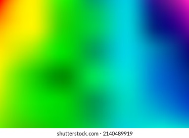 Light Multicolor, Rainbow vector abstract blurred background. Colorful illustration in abstract style with gradient. Elegant cover for a brand book.