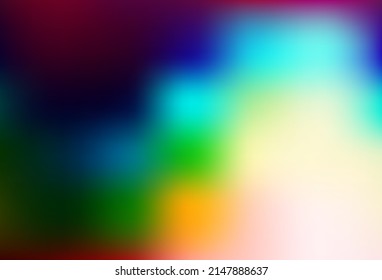 Light Multicolor, Rainbow vector abstract blurred background. Colorful abstract illustration with gradient. Brand new style for your business design.